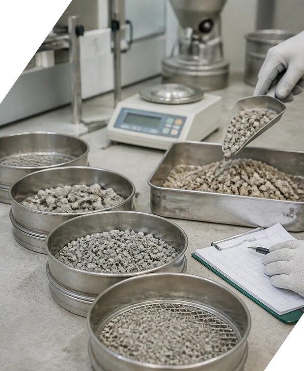 Определение зернового состава щебня в Батайске от 2530 р. | ЭкспертизаРоссия