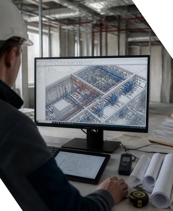 Создание BIM модели инженерных сетей для объектов в Батайске